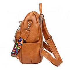 Women's Convertible Backpack Purse in PU Leather Daypack