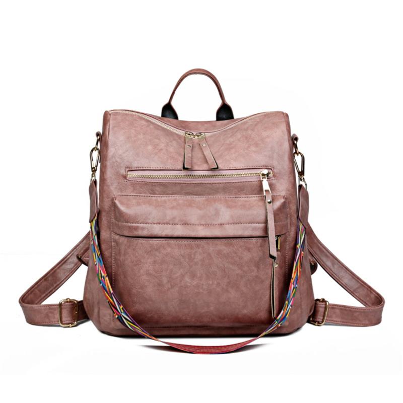 Women's Convertible Backpack Purse in PU Leather Daypack