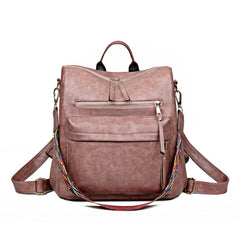 Women's Convertible Backpack Purse in PU Leather Daypack