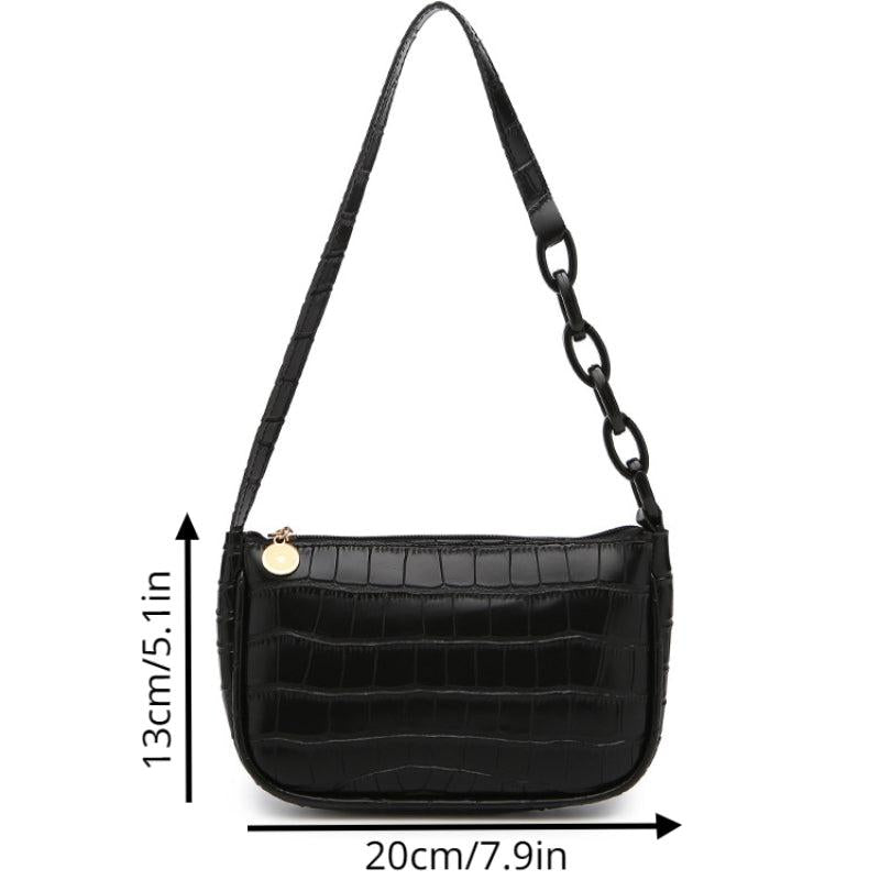 Crocodile Pattern Armpit Bag Women's Sling Bag Single Shoulder Bag