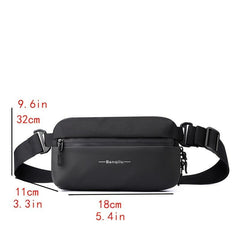 Men's Casual Chest Bag Single Shoulder Bag Messenger Bag for Outdoor Sports