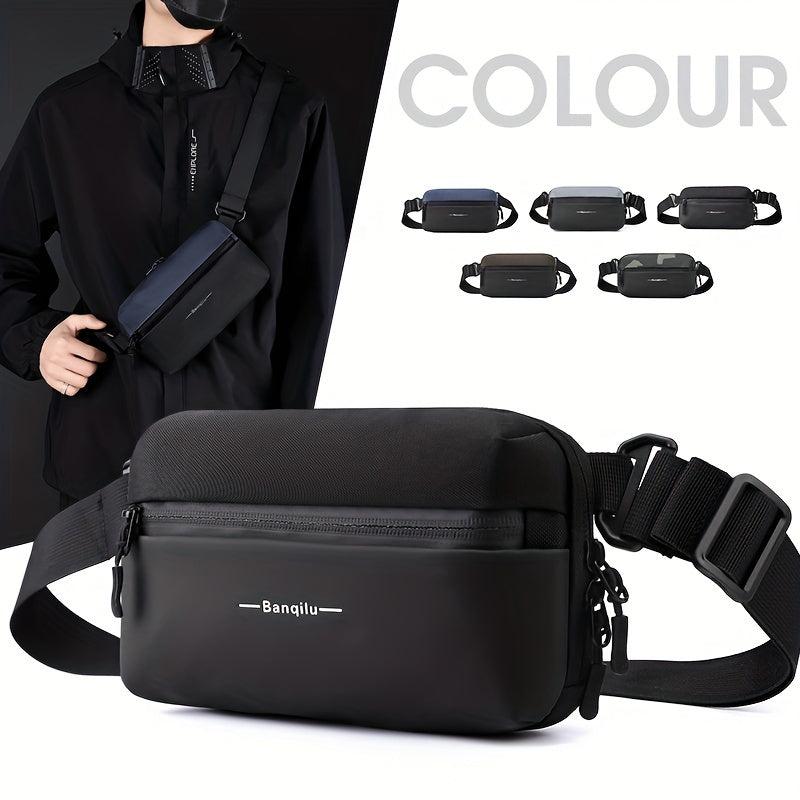 Men's Casual Chest Bag Single Shoulder Bag Messenger Bag for Outdoor Sports