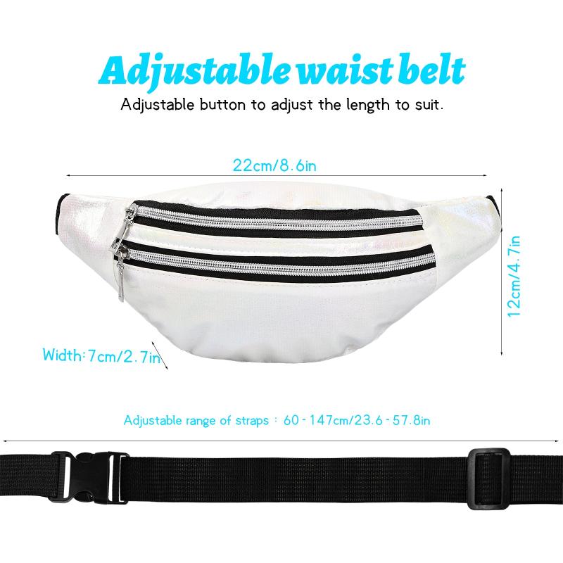 Holographic Outdoor Waist Bag Waterproof Sport Waist Bag