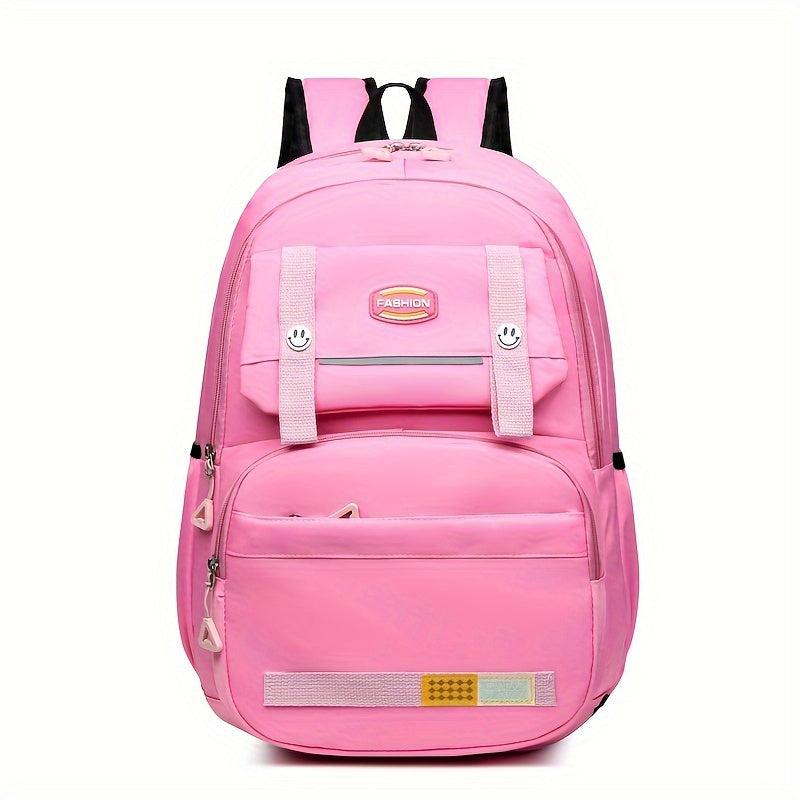 Large Capacity Nylon Backpack Lightweight School Travel Commuter Bag
