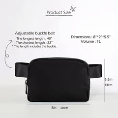 Adjustable Mini Belt Bag for Running and Traveling
