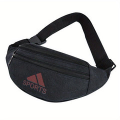Casual Canvas Waist Bag Large Capacity Wear resistant Crossbody Bag Coin Purse