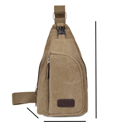 Men's Canvas Crossbody Bag Diagonal Shoulder Bag Multifunctional