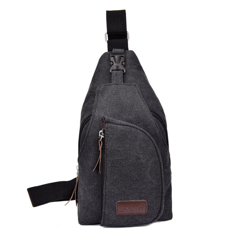 Men's Canvas Crossbody Bag Diagonal Shoulder Bag Multifunctional
