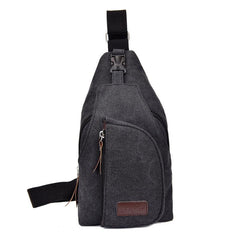 Men's Canvas Crossbody Bag Diagonal Shoulder Bag Multifunctional