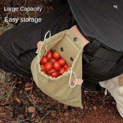 Outdoor Foraging Bag Fruit Picking Bag Canvas Tool Storage Bag