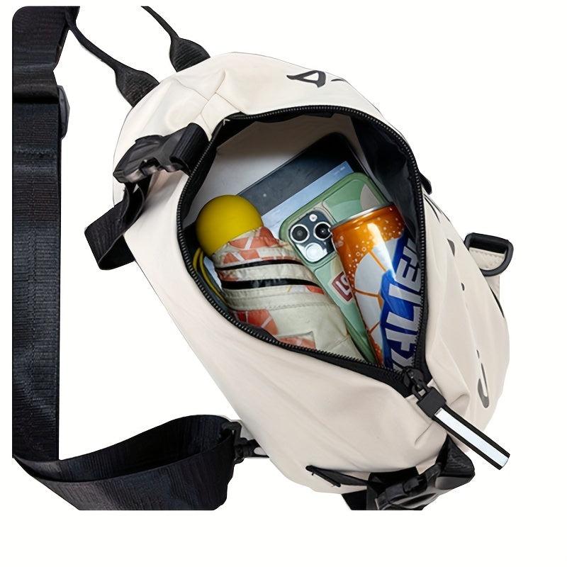 Men's Diagonal Shoulder Bag Sports Leisure Chest Bag Letter Bag