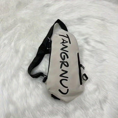 Men's Diagonal Shoulder Bag Sports Leisure Chest Bag Letter Bag