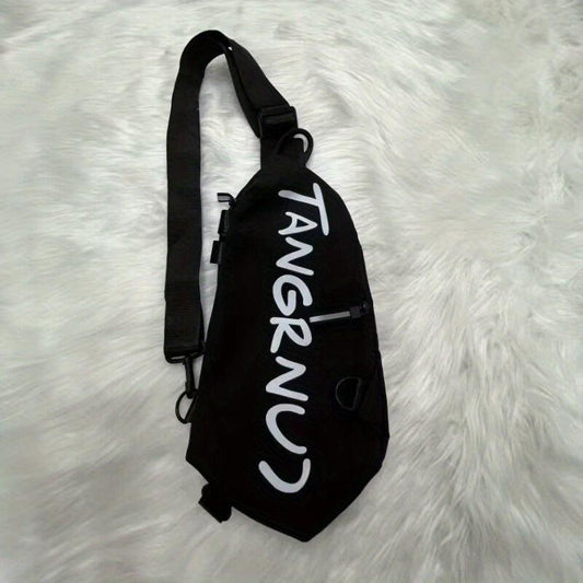 Men's Diagonal Shoulder Bag Sports Leisure Chest Bag Letter Bag