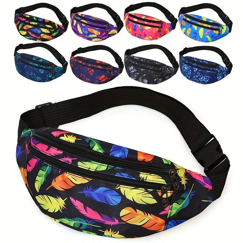 Sports Running Waist Bag Nylon Wear-resistant Crossbody Chest Bag