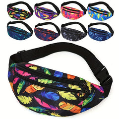 Sports Running Waist Bag Nylon Wear-resistant Crossbody Chest Bag