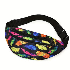 Sports Running Waist Bag Nylon Wear-resistant Crossbody Chest Bag