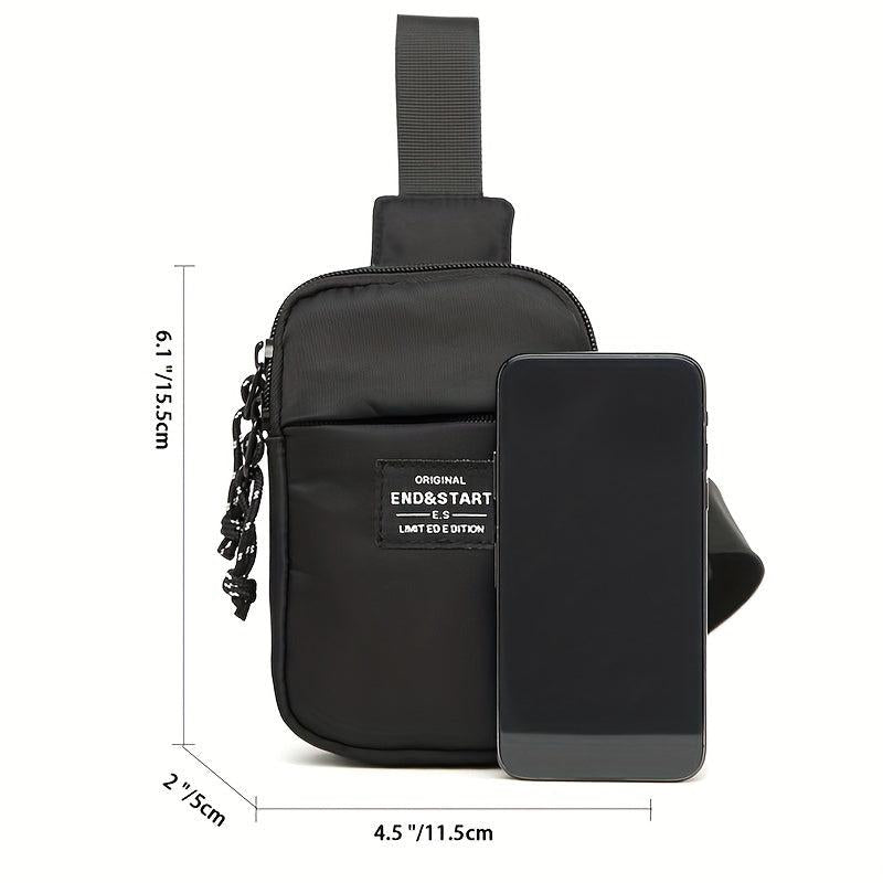 Men's Multifunctional Chest Bag Casual Oxford Cloth Shoulder Sling Bag