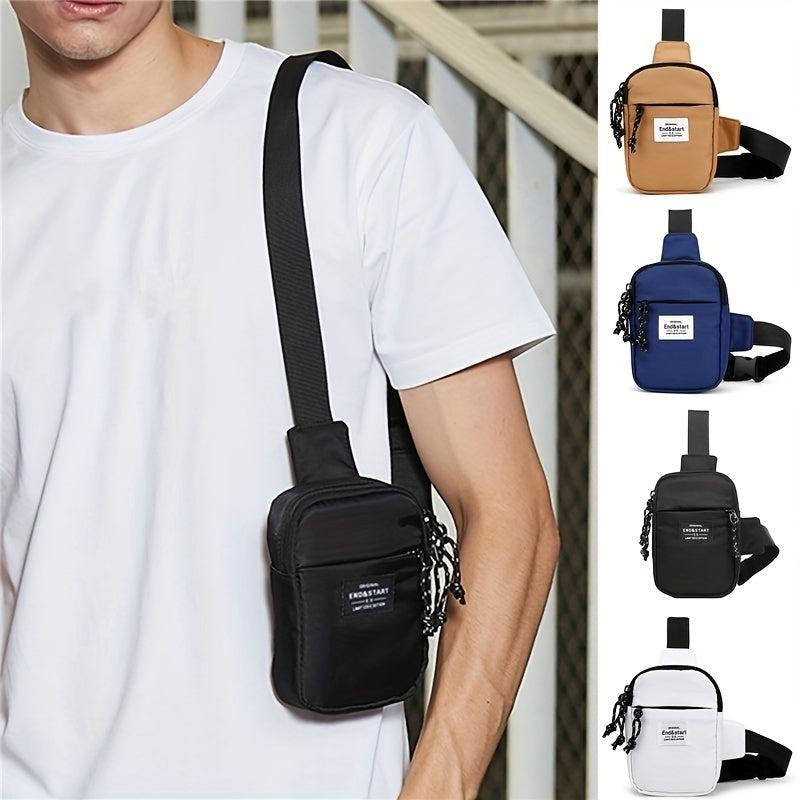 Men's Multifunctional Chest Bag Casual Oxford Cloth Shoulder Sling Bag