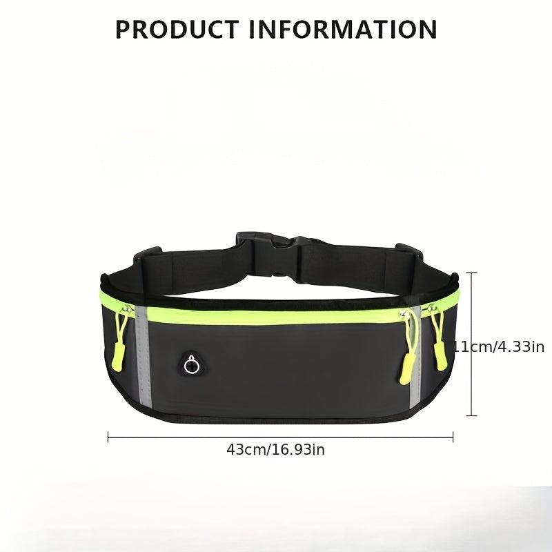 Waterproof Gym Waist Bag with Reflective Belt
