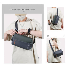 Men's Waterproof Casual Chest Bag Crossbody Shoulder Bag