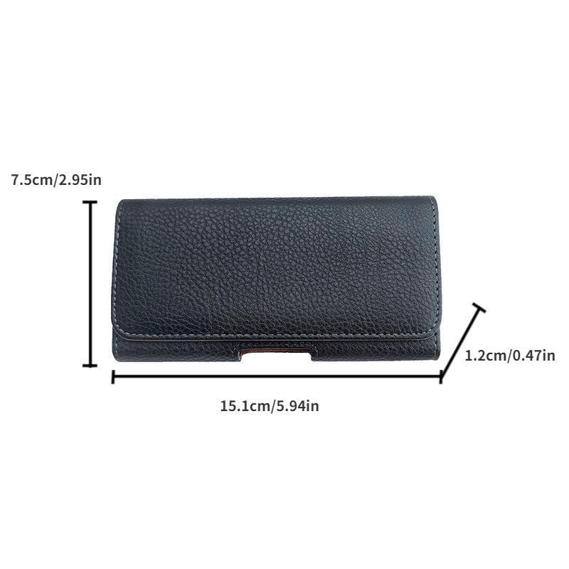 Men's Mobile Phone Waist Bag Wear Belt Horizontal Hanging Waist Bag