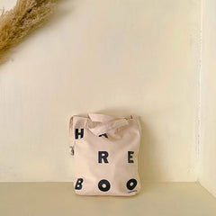 Casual Alphabet Shoulder Bag Outdoor Tote Canvas Bag