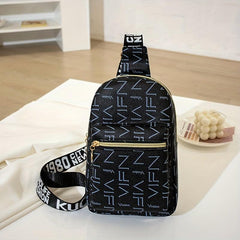 Embroidery Thread Diagonal Shoulder Bag