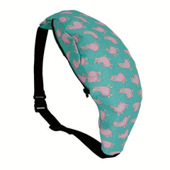 Pink Alpaca Printed Casual Backpack for Outdoor Running