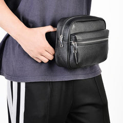 Men's Waist Bag Multifunctional Storage Casual Messenger Bag Sports Coin Purse
