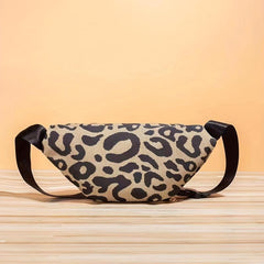 Plaid Leopard Print Outdoor Sports Bag