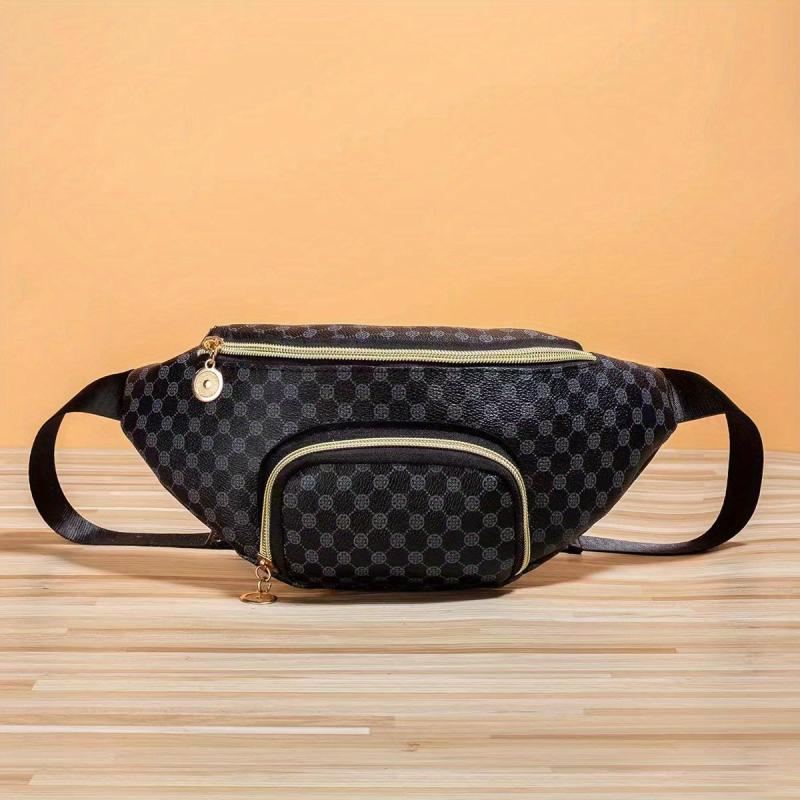Plaid Leopard Print Outdoor Sports Bag