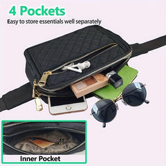 Fanny Bag Crossbody Waist Belt With Adjustable Strap for Outdoors Travel
