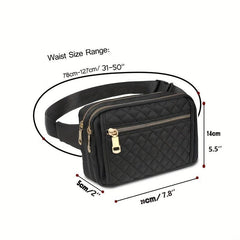 Fanny Bag Crossbody Waist Belt With Adjustable Strap for Outdoors Travel