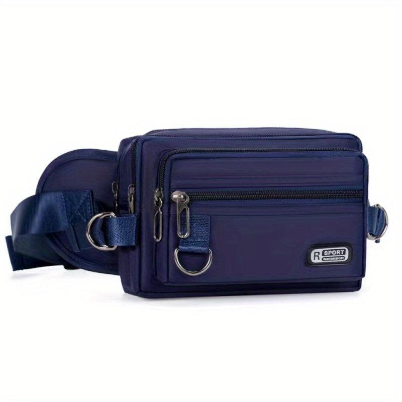 Men's Layer Waist Bag Multifunctional Chest Bag for Outdoor Sports