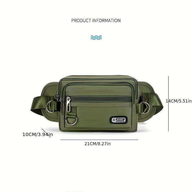 Men's Layer Waist Bag Multifunctional Chest Bag for Outdoor Sports