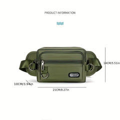 Men's Layer Waist Bag Multifunctional Chest Bag for Outdoor Sports