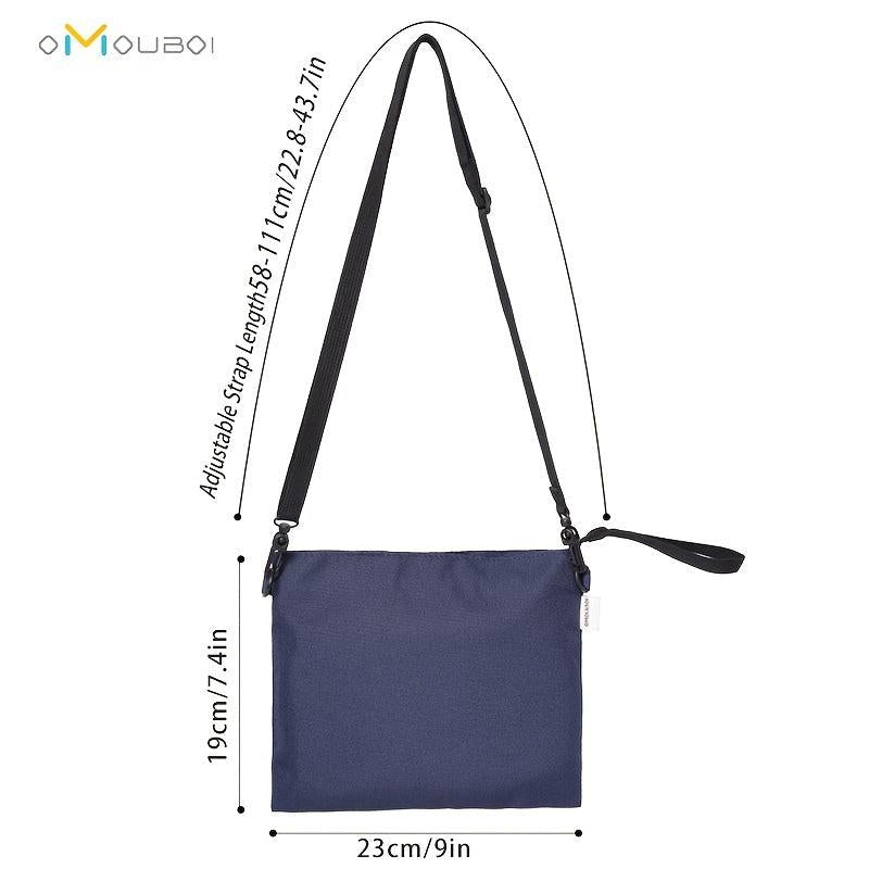 OMOUBOI Solid Crossbody Bag with Adjustable Strap
