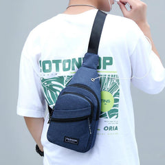 Waterproof Oxford Cloth Men's Chest Bag Sports Outdoor Casual Chest Bag