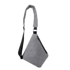 Men's Sports Checkered Shoulder Bag Casual Outdoor Chest Bag
