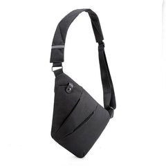 Men's Sports Checkered Shoulder Bag Casual Outdoor Chest Bag