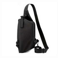 Men's Chest Bag Shoulder Messenger Bag USB Charging Casual Waterproof Backpack