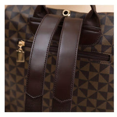 Geometric Pattern Backpack Purse, Two Way Shoulder Bag