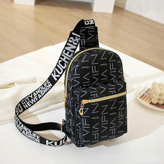 Casual Print Waist Bag Large Capacity Chest Bag