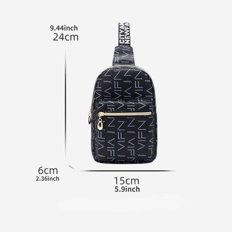 Casual Print Waist Bag Large Capacity Chest Bag