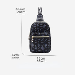 Casual Print Waist Bag Large Capacity Chest Bag