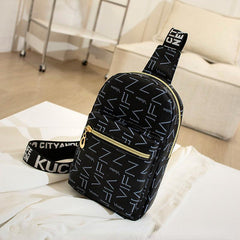 Casual Print Waist Bag Large Capacity Chest Bag