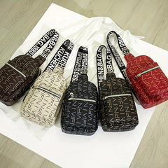 Casual Print Waist Bag Large Capacity Chest Bag