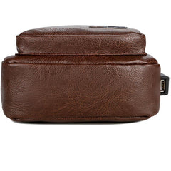 Chest Bag with USB Port Casual Shoulder Bag