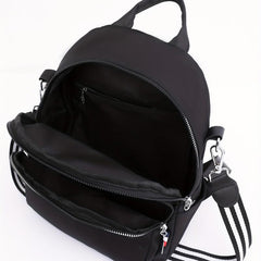 Casual Nylon Zipper Backpack Purse Stylish Shoulder Bag