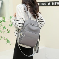 Casual Nylon Zipper Backpack Purse Stylish Shoulder Bag